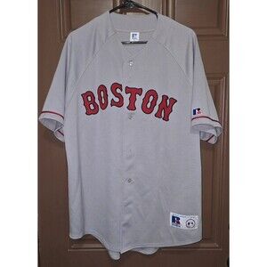 Baseball Jersey Boston Red Sox Grey Russell Athletics XL